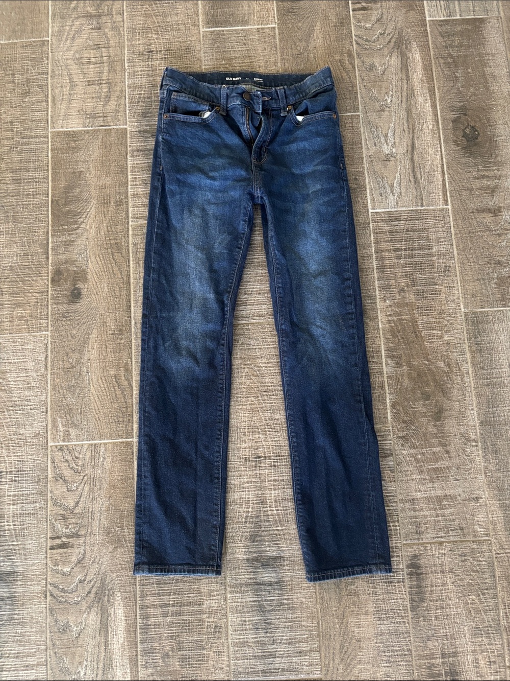 Boys Old Navy Dark Blue Skinny Jeans Size 14